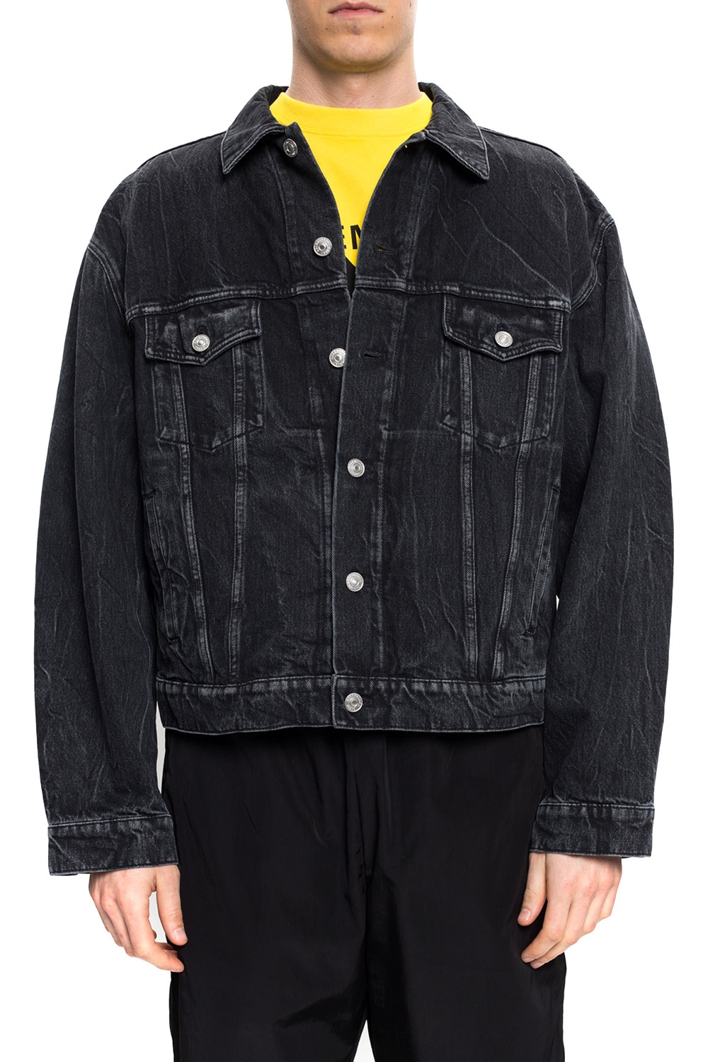 Balenciaga crew discount denim jacket